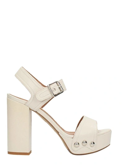 Shop Julie Dee Plateau Sandals In White