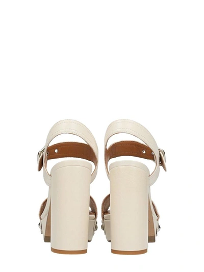 Shop Julie Dee Plateau Sandals In White