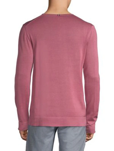 Shop Strellson Vicy Knit V-neck In Pastel Pink