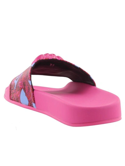 Shop Versace Sandal In Fuchsia