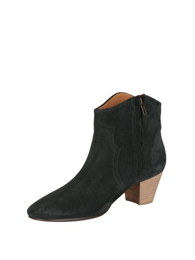 Shop Isabel Marant Dicker Suede Boots In Nero