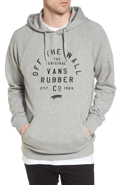Shop Vans Stacked Rubber Hoodie Sweatshirt In Cement Heather