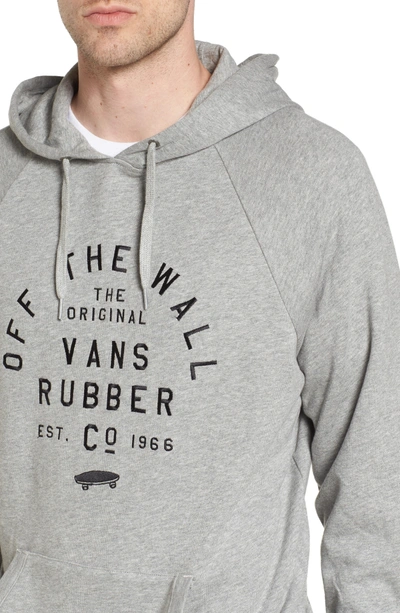 Shop Vans Stacked Rubber Hoodie Sweatshirt In Cement Heather