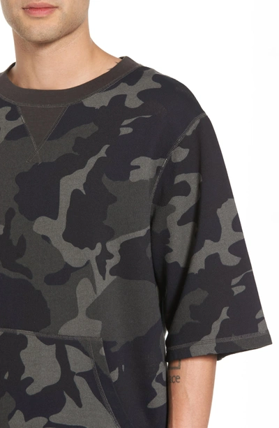 Shop Wesc Madison Camo Sweatshirt In Grey Woodland