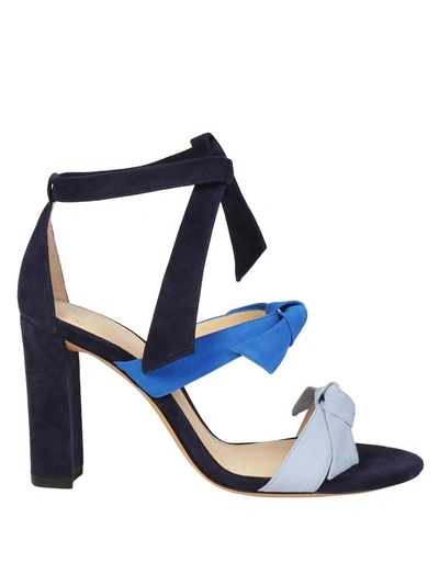 Shop Alexandre Birman Lolita Block Sandal In Crystal Blue-sapphire-night Shade