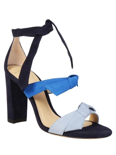 Shop Alexandre Birman Lolita Block Sandal In Crystal Blue-sapphire-night Shade