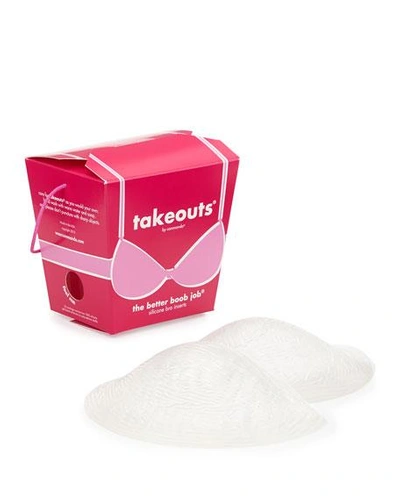 Commando Women's Takeouts Silicone Bra Inserts In Clear