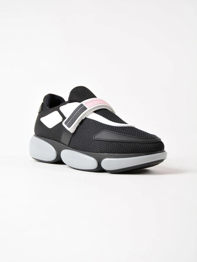 Shop Prada Cloudbust Sneakers In F0inero+argento