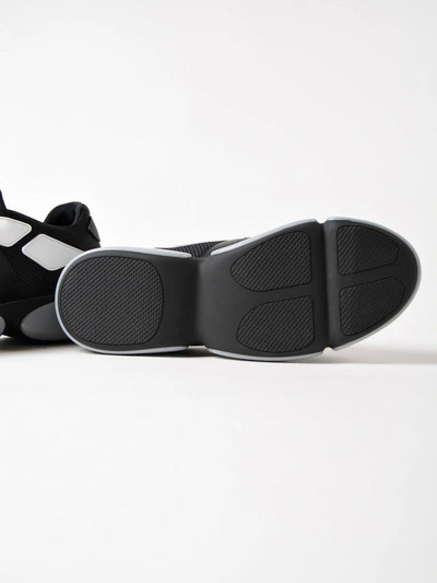 Shop Prada Cloudbust Sneakers In F0inero+argento