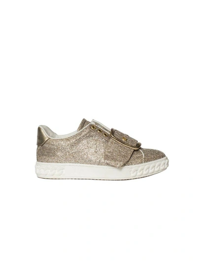 Shop Casadei Glitter Sneakers