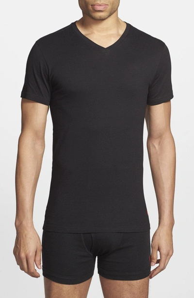Shop Polo Ralph Lauren 3-pack Trim Fit T-shirt In Black/ Grey/ Charcoal