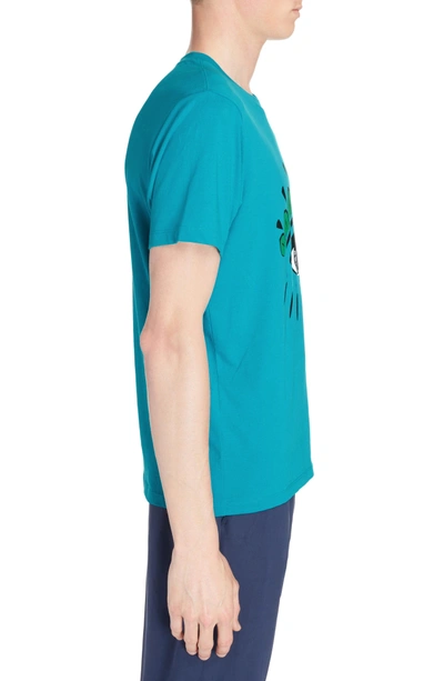 Shop Kenzo Eye T-shirt In Turquoise