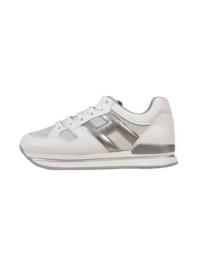 Shop Hogan H222 Sneaker In White-silver