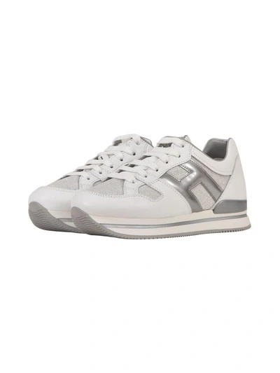 Shop Hogan H222 Sneaker In White-silver