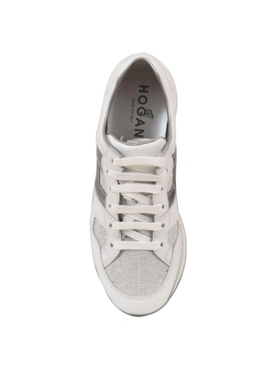 Shop Hogan H222 Sneaker In White-silver