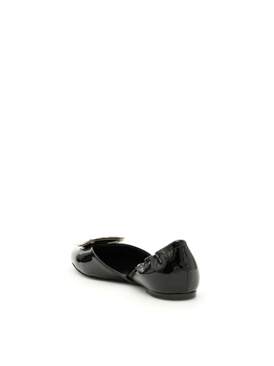 Shop Roger Vivier Chips Ballerinas In Neronero