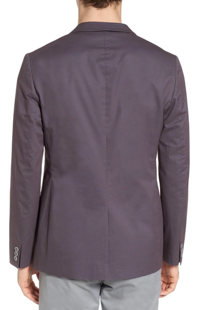 Shop Ted Baker Cliford Trim Fit Stretch Cotton Blazer In Light Grey