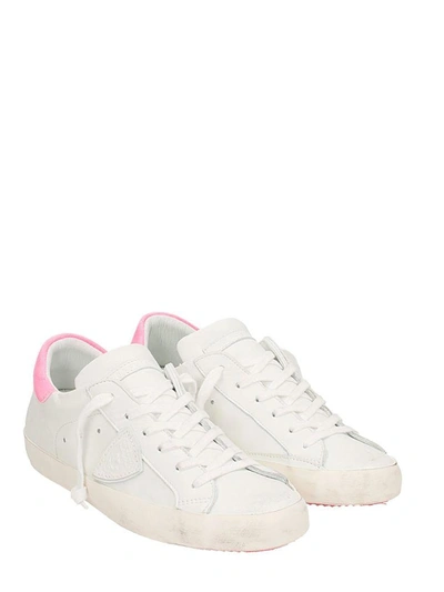 Shop Philippe Model Paris White Pink Sneakers