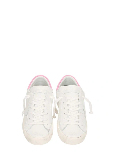 Shop Philippe Model Paris White Pink Sneakers