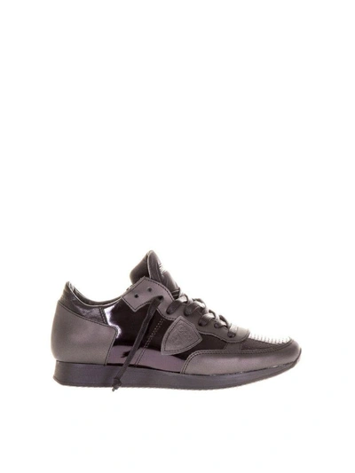 Shop Philippe Model "tropez " Leather Sneakers In Purple