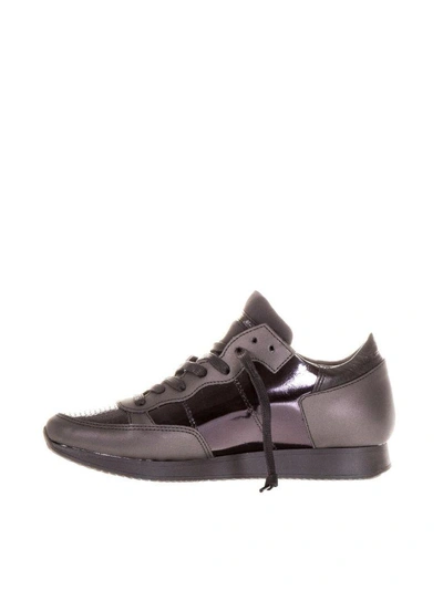 Shop Philippe Model "tropez " Leather Sneakers In Purple