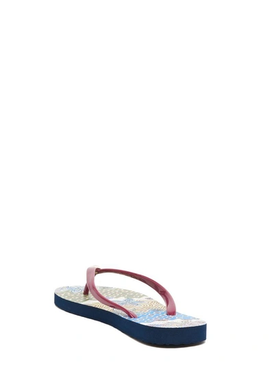 Shop Tory Burch Thongs In Multicolor