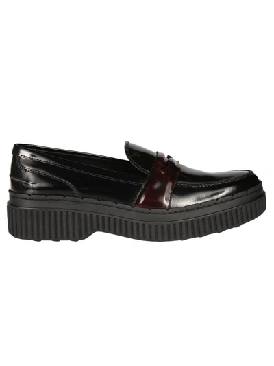 Shop Tod's Tod`s Platform Loafers In Nero