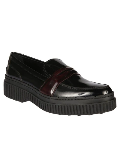 Shop Tod's Tod`s Platform Loafers In Nero