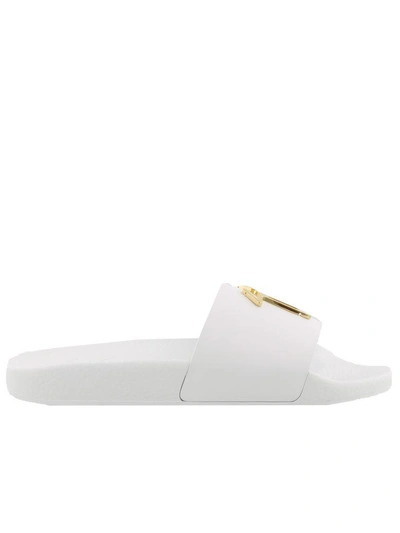 Shop Giuseppe Zanotti Birel Vague Pool Sandals In White