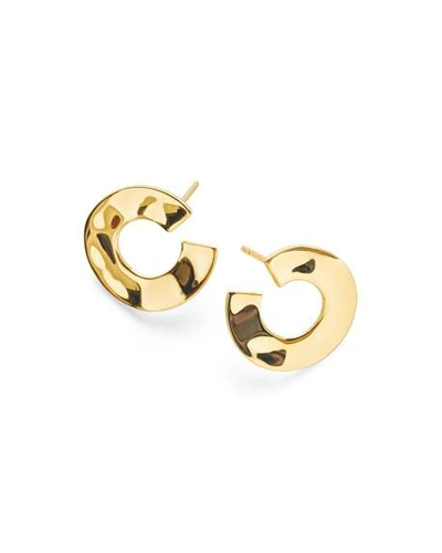 Shop Ippolita 18k Senso & #153 Open Wavy Disc Earrings In Gold