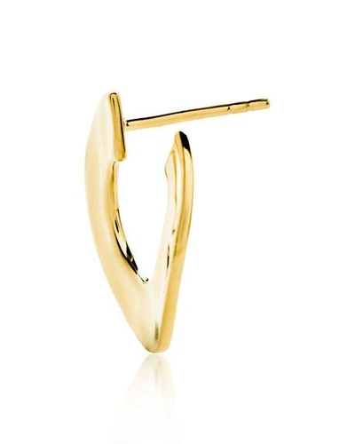 Shop Ippolita 18k Senso & #153 Open Wavy Disc Earrings In Gold