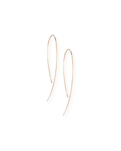 Shop Lana Yellow Gold Hooked On Hoop Earrings In Rose Gold