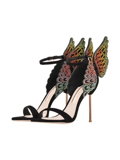 Shop Sophia Webster Evangeline Crystal Sandals In Multicolor