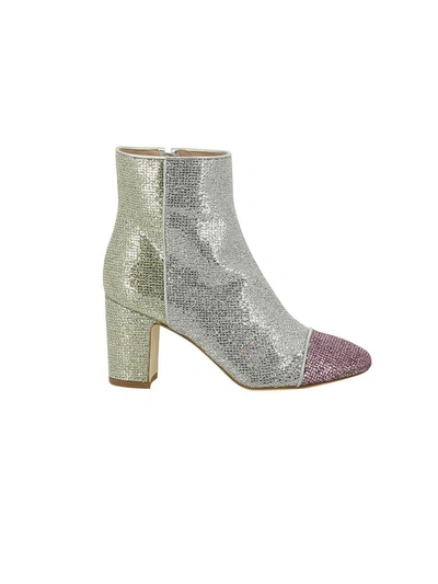 Shop Polly Plume Glitter Ankle Boots In Multicolor