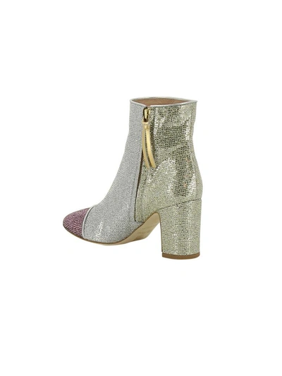 Shop Polly Plume Glitter Ankle Boots In Multicolor