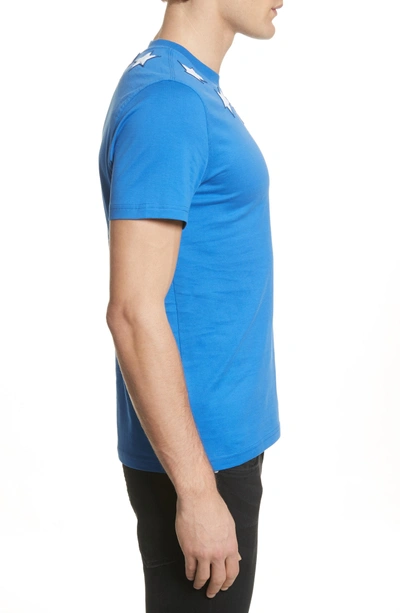 Shop Givenchy Star Applique T-shirt In Blue