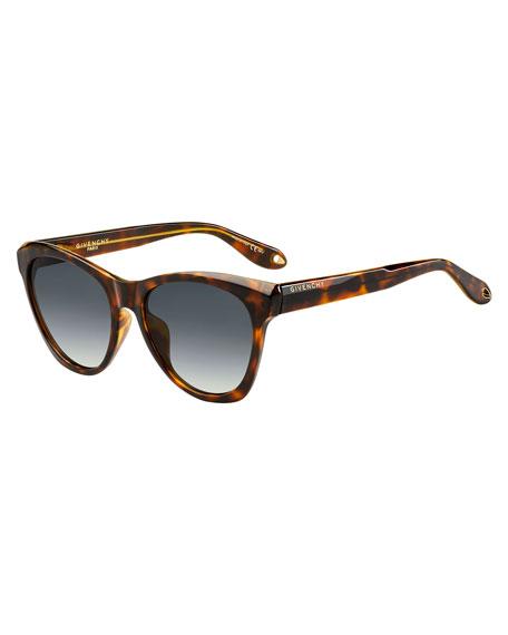 Givenchy 55Mm Cat Eye Sunglasses - Dark Havana | ModeSens