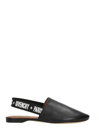 Shop Givenchy Rivington Logo Slingback Mule Flat In Black