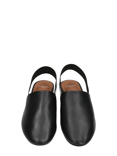 Shop Givenchy Rivington Logo Slingback Mule Flat In Black