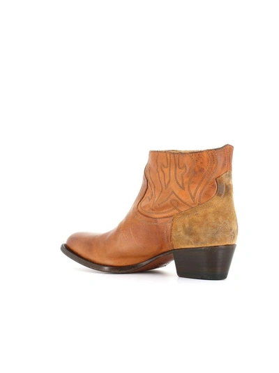 Shop Buttero Texan Tres In Cognac