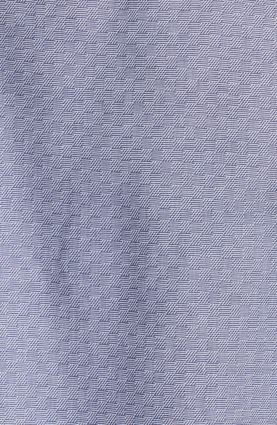 Shop Armani Collezioni Geo Jacquard Sport Shirt In Fancy Blue