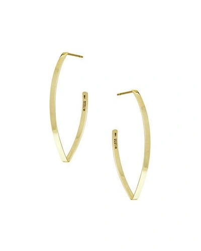 Shop Lana Small Flat Blake Hoop Earrings In Gold