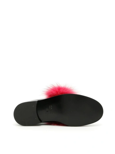 Shop Joshua Sanders Fox Fur Moccasins In Fuxianero