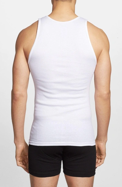 Shop Polo Ralph Lauren Classic 3-pack Ribbed Tank In White/ White