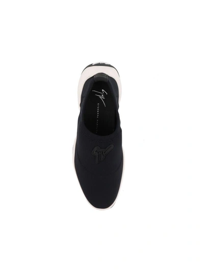 Shop Giuseppe Zanotti Carlito Stretch Sneakers In Black