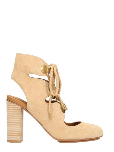 See By Chloé Edna Suede Sandals In Leather Color | ModeSens
