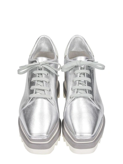 Shop Stella Mccartney Sneak-elyse Platform Shoes In Silver