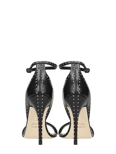 Shop The Seller Studs Black Sandals