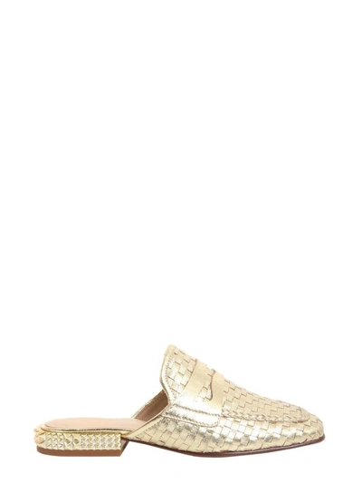 Shop Ash Eloise Sabot Loafers In Oro