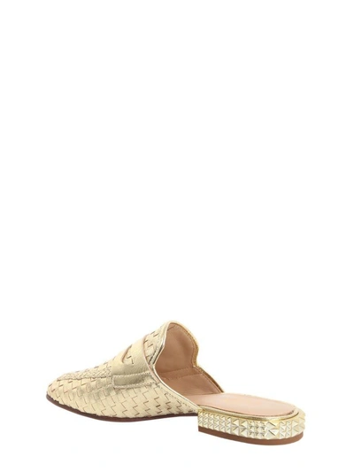 Shop Ash Eloise Sabot Loafers In Oro